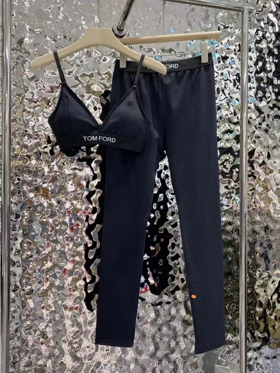 Tom Ford Pants - Tom Ford Black Bralette and Leggings Set